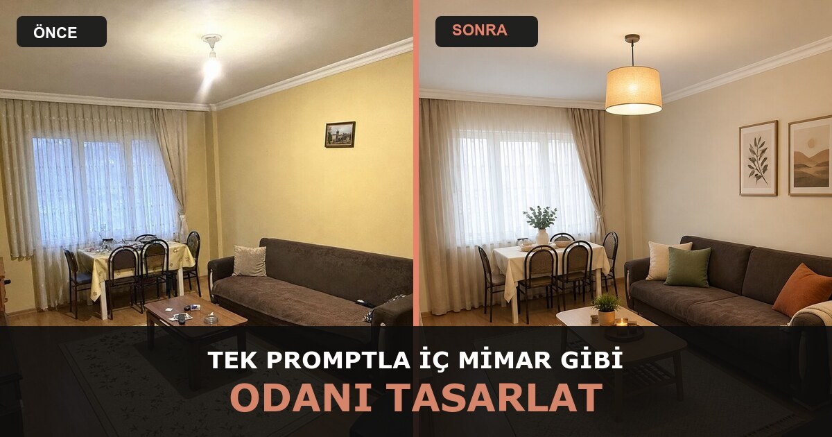 ChatGPT ile Oda Tasarımı: Ücretsiz İç Mimar Promptu